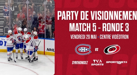 CV Party de visionnement Canadiens VS Hurricanes match5 1820x910